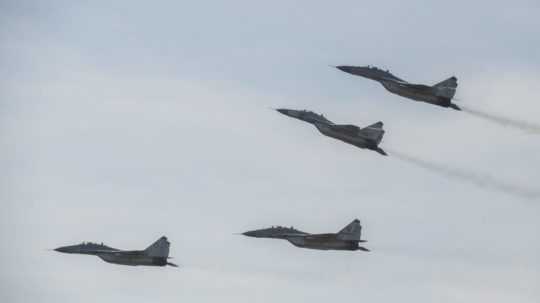 Na snímke stíhačky MiG-29.