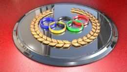 Na snímke sú olympijské kruhy.