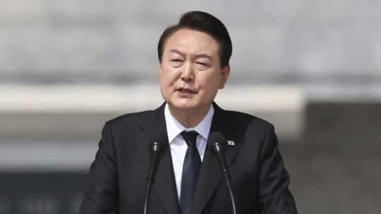 Juhokórejský prezident Jun Sok-Jol.