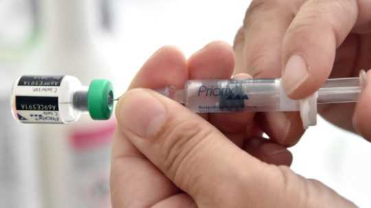 Očkovacia látka proti osýpkam.