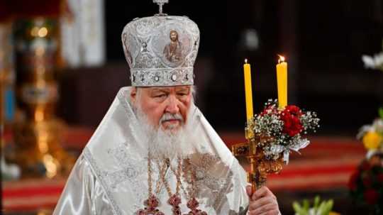 Na snímke moskovský patriarcha Kirill.