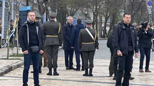 Generálny tajomník NATO Jens Stoltenberg v Kyjeve.