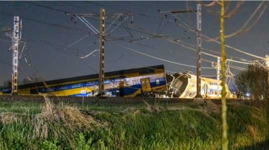 Nehoda vlaku v Holandsku.