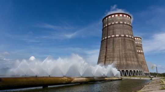 Snímka Záporožskej jadrovej elektrárne.