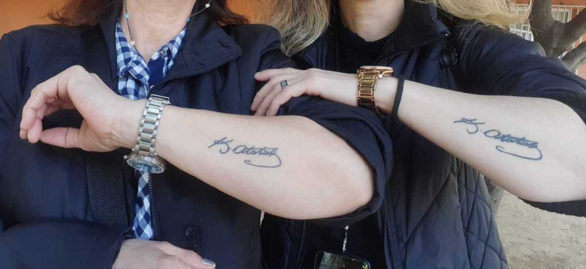 Tetovanie mena Mustafu KemalaÃ‚Â AtatÃƒÂ¼rka.