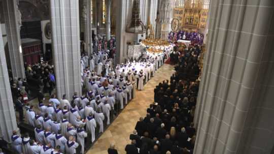 Z pohrebu emeritného košického arcibiskupa Alojza Tkáča v Dóme sv. Alžbety Košiciach 30. mája 2023.
