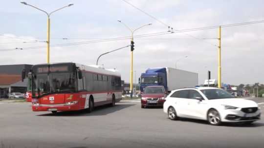 Na snímke je autobus MHD v Prešove v premávke.