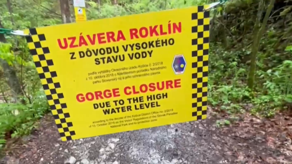 Rokliny v Slovenskom raji uzavreli pre vysoký stav vody. Zakázali aj splavovanie Prielomu Hornádu