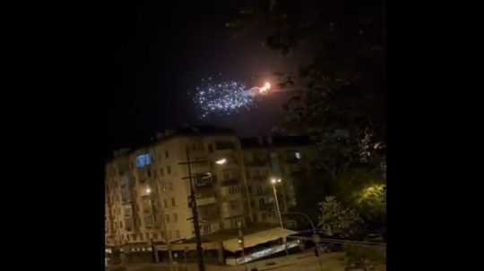 Protivzdušná obrana zostrelila ruský objekt nad Kyjevom.