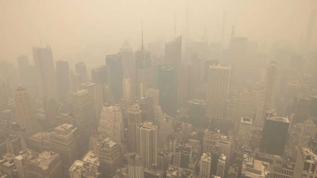 V New Yorku dosahuje znečistenie ovzdušia rekordné hodnoty. Dôvodom sú lesné požiare v Kanade