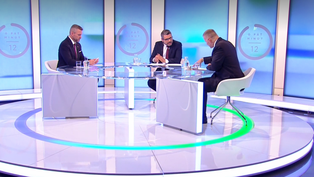 V politickej diskusii RTVS boli hosťami Peter Pellegrini (vľavo) a Boris Kollár (vpravo).