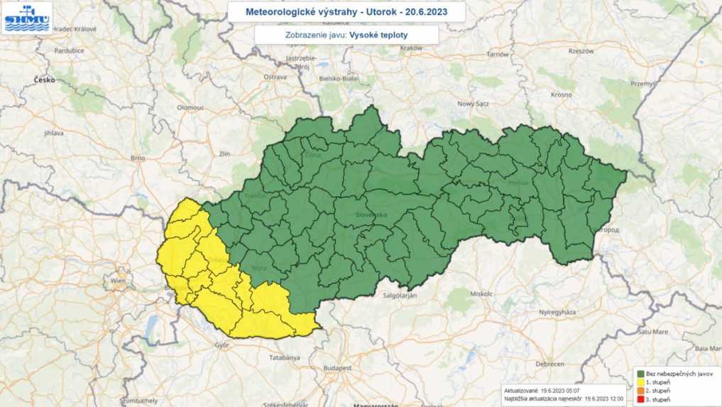 Prvé letné horúčavy: Na južnom Slovensku očakávajú vysoké teploty, upozorňuje SHMÚ