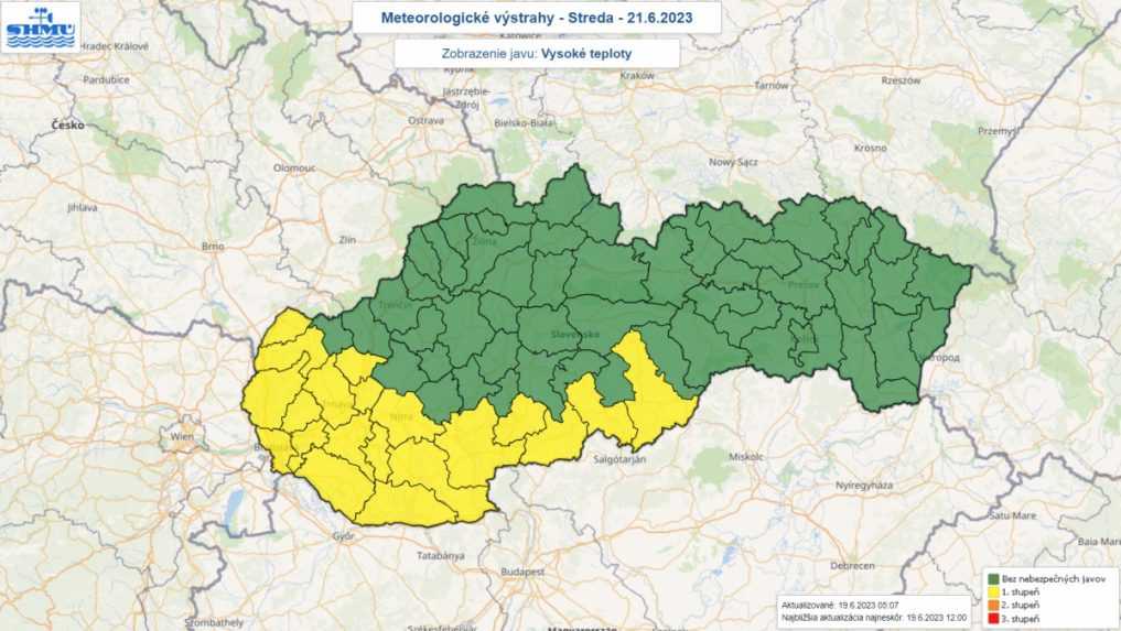 Prvé letné horúčavy: Na južnom Slovensku očakávajú vysoké teploty, upozorňuje SHMÚ