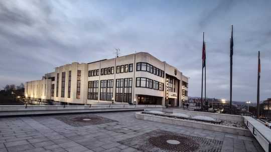 Na snímke budova Národnej rady SR.