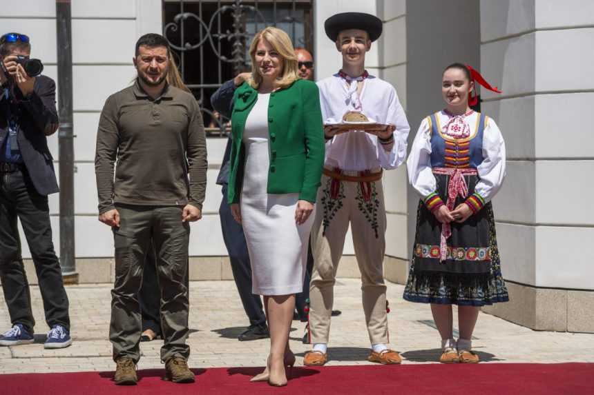 Prezidentka privítala Volodymyra Zelenského na Slovensku. Vyjadrila mu podporu v snahe vstúpiť do NATO a EÚ