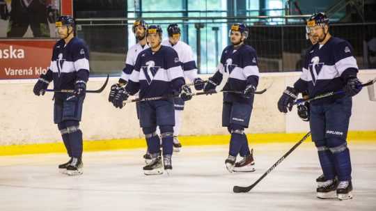 Hokejisti HC Slovan Bratislava trénujú počas štartu prípravy pred novou hokejovou sezónou Tipos Extraligy v Bratislave