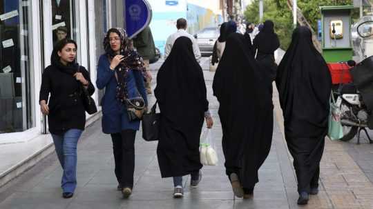 Na snímke iránske ženy.