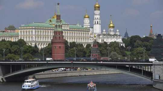 Na snímke budova Kremľa v Moskve.