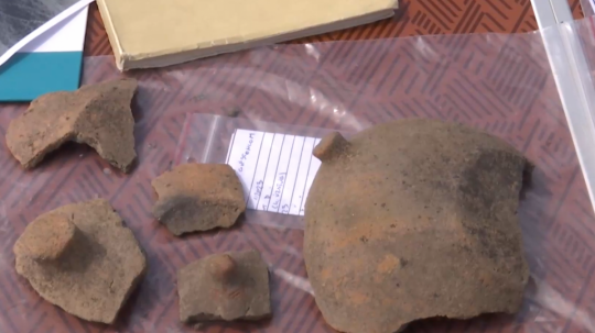 Archeologickýé vykopávky, ktoré sa našli v Dudinciach.