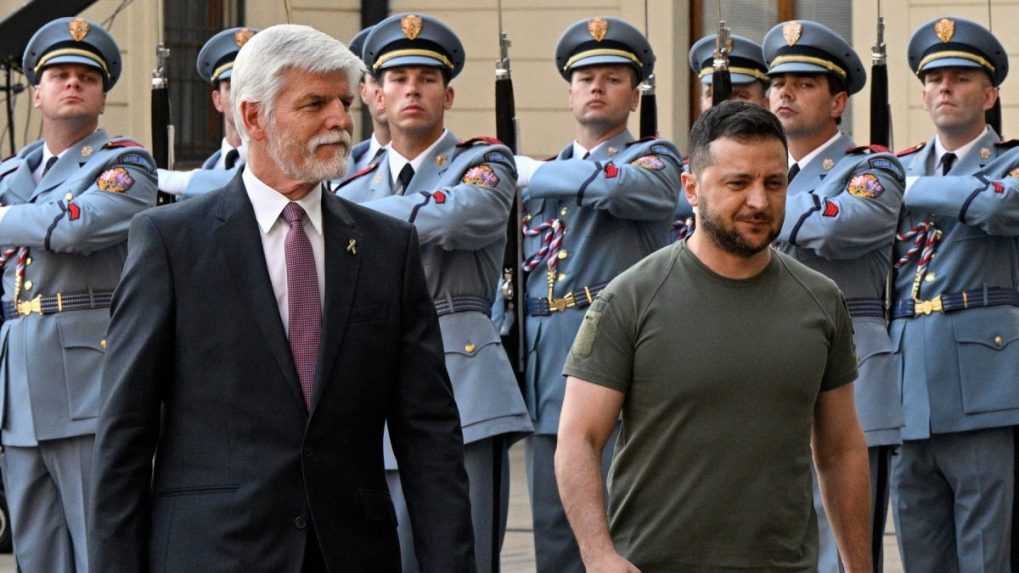 Petr Pavel privítal na Pražskom hrade ukrajinského prezidenta Volodymyra Zelenského