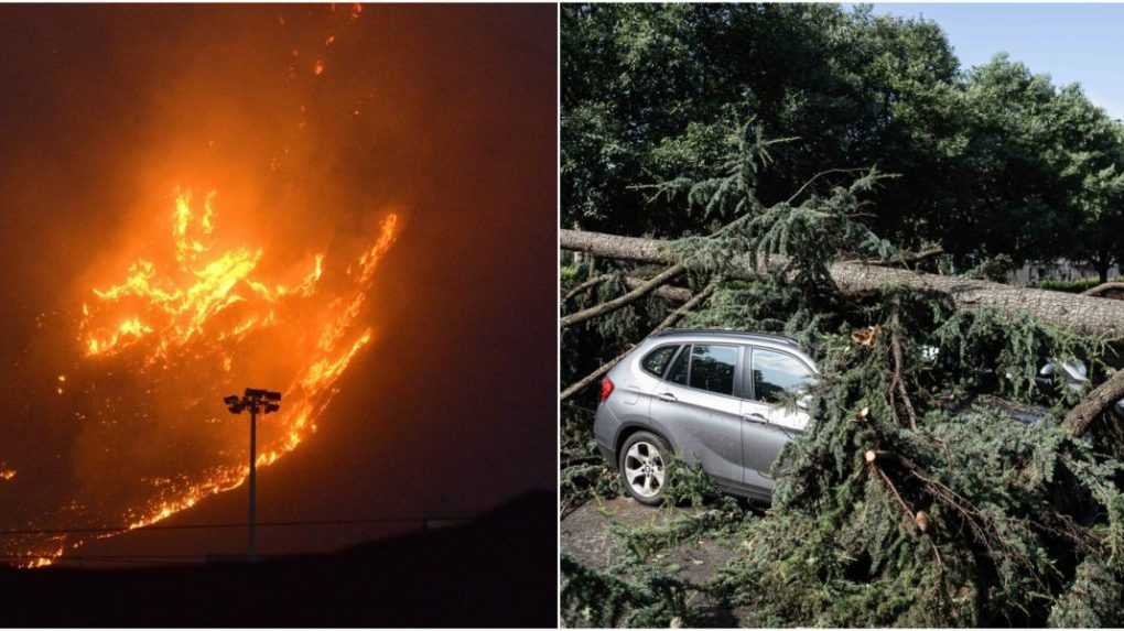 Extrémne počasie v Taliansku: Juh krajiny sužujú horúčavy a požiare, na severe vyčíňa vietor a búrky