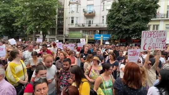 Bulhari vyšli na protest do ulíc.