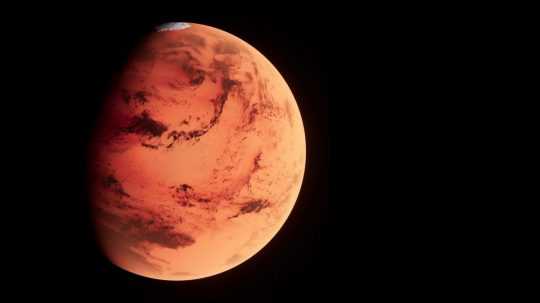 Na snímke záber planéty Mars.