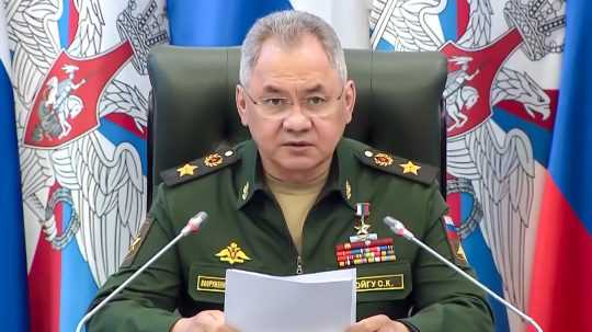 Na snímke ruský minister obrany Šojgu.