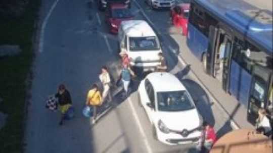 Dopravný kolaps v Žiline.