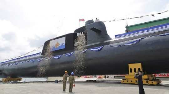 Nová taktická jadrová útočná ponorka Severnej Kórey.