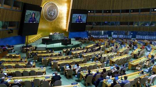 Zasadnutie Valného zhromaždenia OSN.