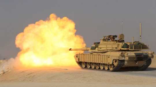 Americký tank Abrams.