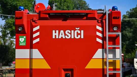 Na snímke vozidlo Hasičského a záchranného zboru (HaZZ).