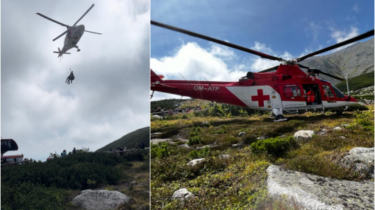 Dramatické chvíle vo Vysokých Tatrách: Horskí aj leteckí záchranári museli pomáhať viacerým ľuďom