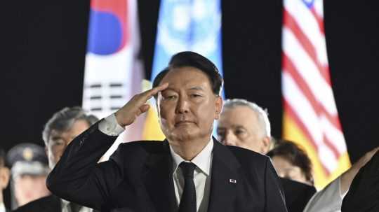 Na snímke juhokórejský prezident Jun Sok-jol