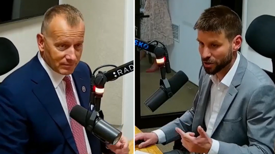 Boris Kollár a Michal Šimečka spolu diskutovali v RTVS.