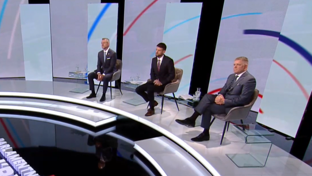 Rozhodujúca predvolebná diskusia: Pellegrini sa priklonil k Ficovi, Šimečka čelil jeho útokom
