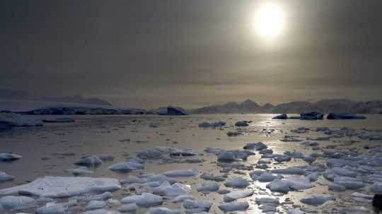 Na snímke topiaca sa časť Antarktídy.