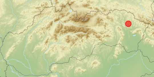 Na snímke mapa Slovenska.