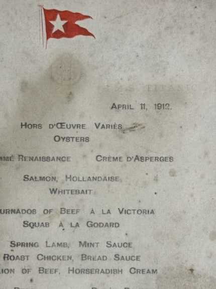 Do dražby smeruje menu z Titanicu. Pozrite si, čo jedli cestujúci prvej triedy (fotogaléria)