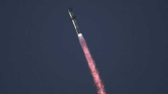 Vesmírna raketa Starship spoločnosti SpaceX.