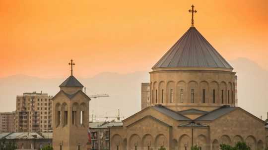Na snímke katedrála v Jerevane, Arménsko.
