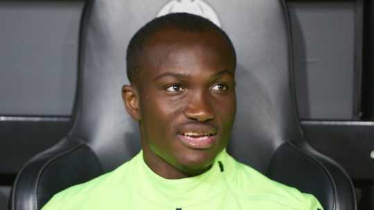 Ghanský futbalista Raphael Dwamena.
