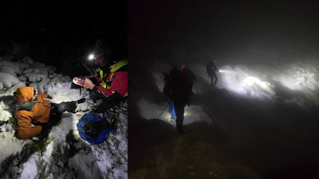 VIDEO: Horskí záchranári museli pomôcť turistovi z Austrálie. V horách uviazol vyčerpaný a podchladený