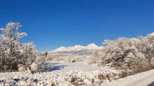 Sneh vo Vysokých Tatrách.