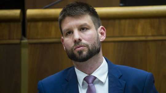 Na snímke podpredseda parlamentu Michal Šimečka (PS).