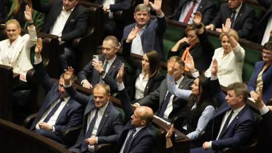 Na snímke poľský parlament.