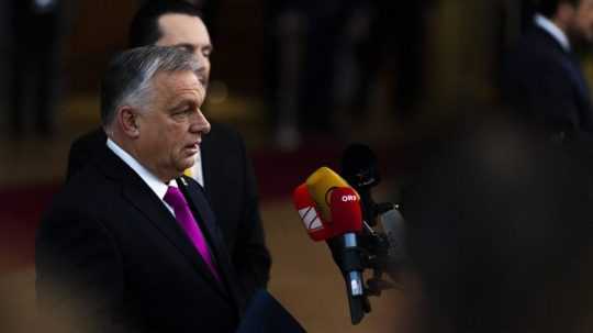 Maďarský premiér Viktor Orbán na samite EÚ v Bruseli.