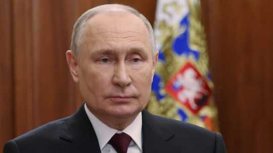 Na snímke Vladimir Putin.