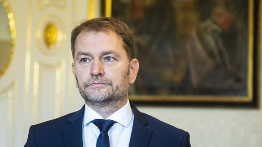 Predseda hnutia Slovensko Igor Matovič v Prezidentskom paláci.